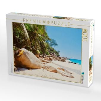 Produktbild: CALVENDO Puzzle Anse Georgette, Praslin, Seychellen | 1000 Teile Lege-Gr&ouml;&szlig;e 64x48cm Foto-Puzzle f&uuml;r gl&uuml;ckliche Stunden