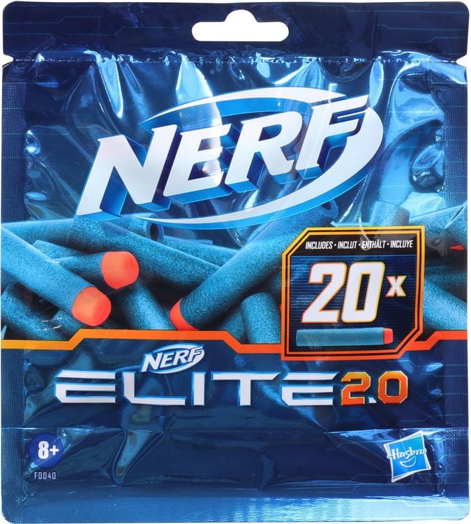 Produktbild: Hasbro F0040EU4 - Nerf Elite 2.0, 20er Dart Nachf&uuml;llpackung