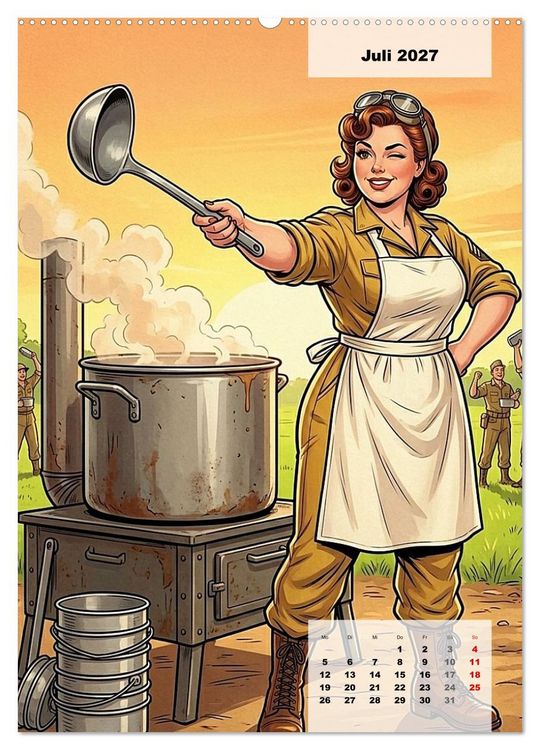 Produktbild: Uniform-Girls (hochwertiger Premium Wandkalender 2027 DIN A2 hoch), Kunstdruck in Hochglanz