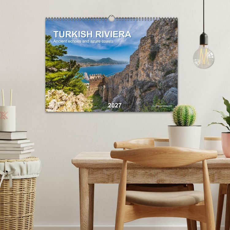 Produktbild: TURKISH RIVIERA Ancient echoes and azure coasts (Wall Calendar 2027 DIN A3 landscape), CALVENDO 12 Month Wall Calendar