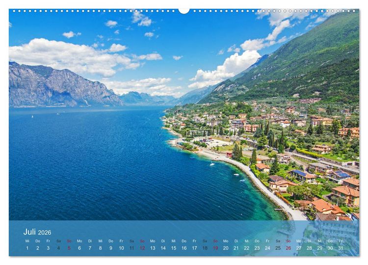 Produktbild: Gardasee - lago di Garda by Sascha Ferrari (Wandkalender 2026 DIN A2 quer), CALVENDO Monatskalender