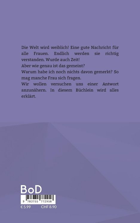 Produktbild: Die weiblich werdende Welt