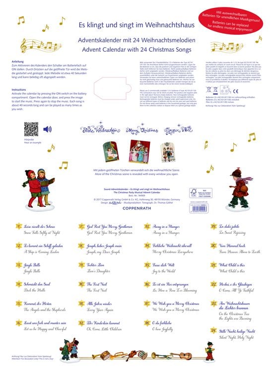 Produktbild: Sound-Adventskalender - Es klingt & singt im Weihnachtshaus