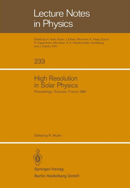 Bild vom Artikel High Resolution in Solar Physics vom Autor Richard Muller
