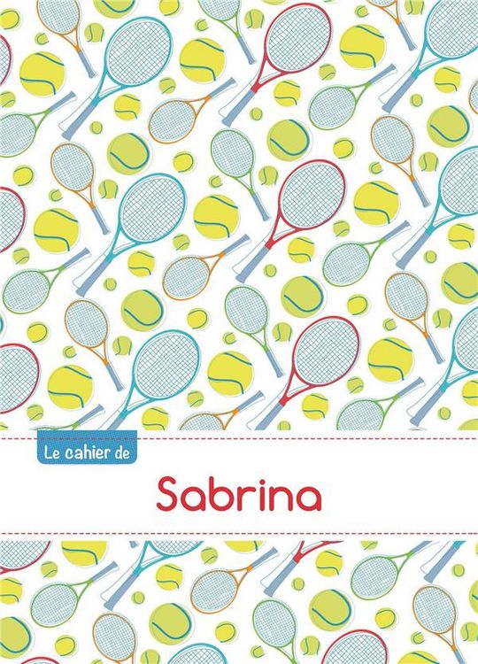 Produktbild: Cahier sabrina blanc,96p,a5 tennis