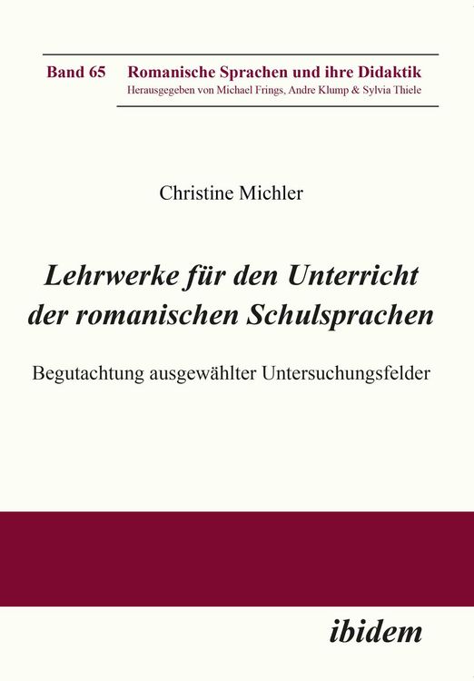 Produktbild: Lehrwerke f&uuml;r den Unterricht der romanischen Schulsprachen