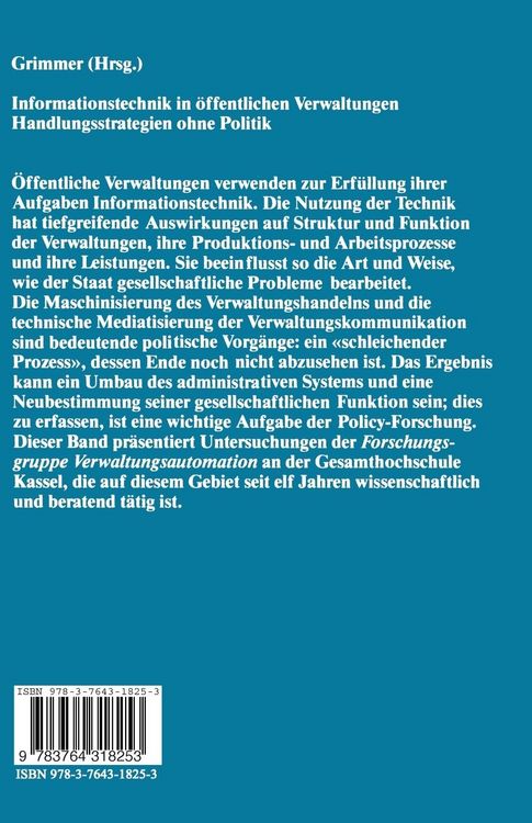 Produktbild: Informationstechnik in &ouml;ffentlichen Verwaltungen