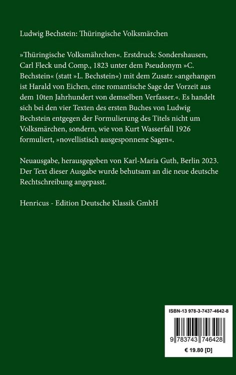 Produktbild: Th&uuml;ringische Volksm&auml;rchen