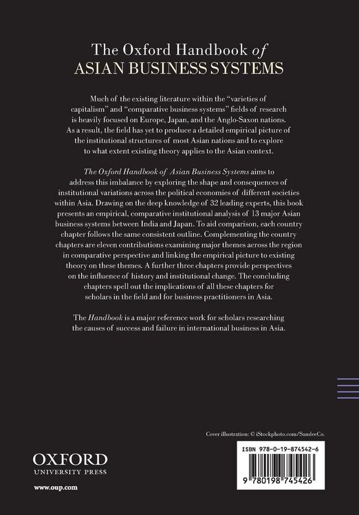 Produktbild: The Oxford Handbook Of Asian Business Systems