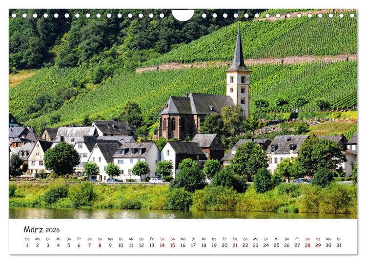 Produktbild: Der Mosel entlang - Ausflugsziele links und rechts des Ufers (Wandkalender 2026 DIN A4 quer), CALVENDO Monatskalender