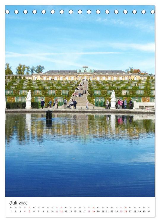 Produktbild: Der Park Sanssouci - ein Traum (Tischkalender 2026 DIN A5 hoch), CALVENDO Monatskalender