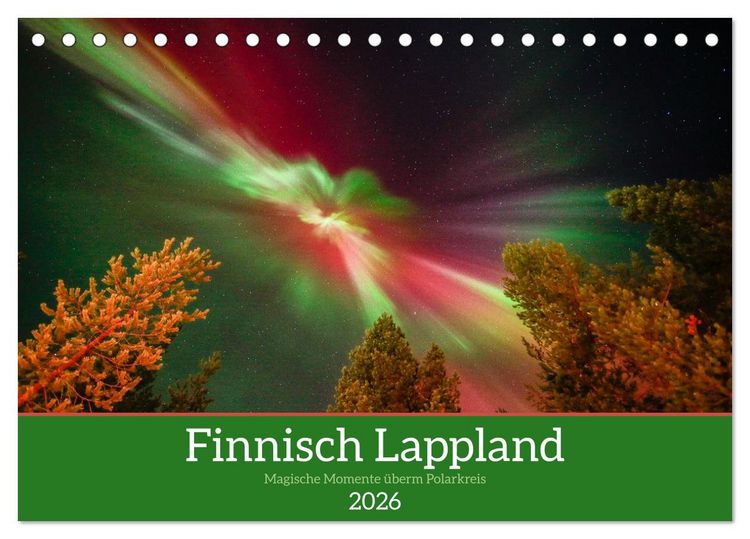 Produktbild: Finnisch Lappland (Tischkalender 2026 DIN A5 quer), CALVENDO Monatskalender