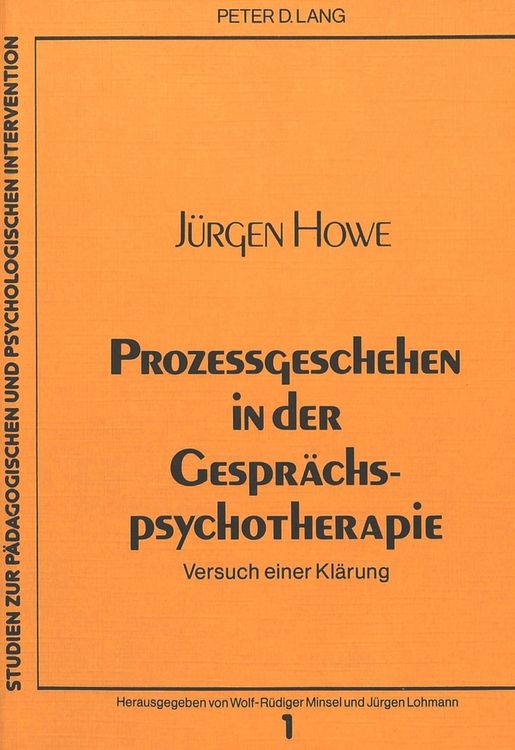 Produktbild: Prozessgeschehen in der Gespr&auml;chspsychotherapie