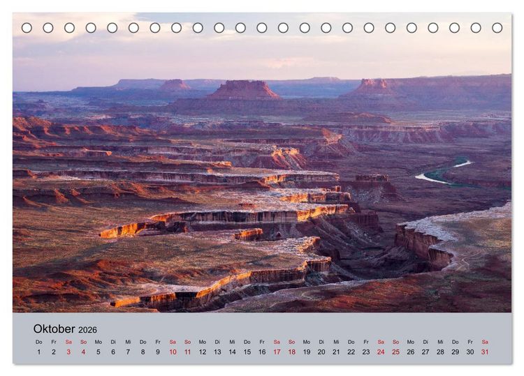 Produktbild: Magische Landschaften - Unterwegs im S&uuml;dwesten der USA (Tischkalender 2026 DIN A5 quer), CALVENDO Monatskalender