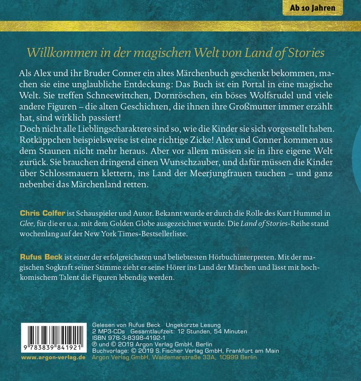 Produktbild: Land of Stories: Das magische Land 1 &ndash; Die Suche nach dem Wunschzauber