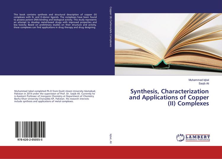 Produktbild: Synthesis, Characterization and Applications of Copper (II) Complexes