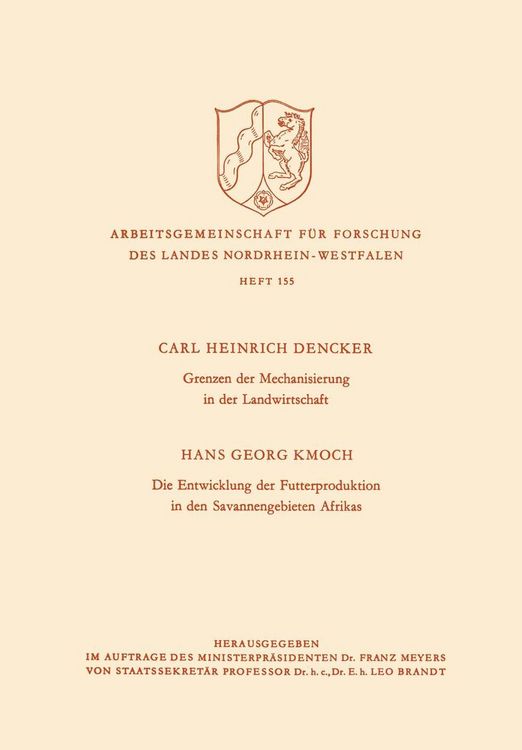 Produktbild: Grenzen der Mechanisierung in der Landwirtschaft. Die Entwicklung der Futterproduktion in den Savannengebieten Afrikas