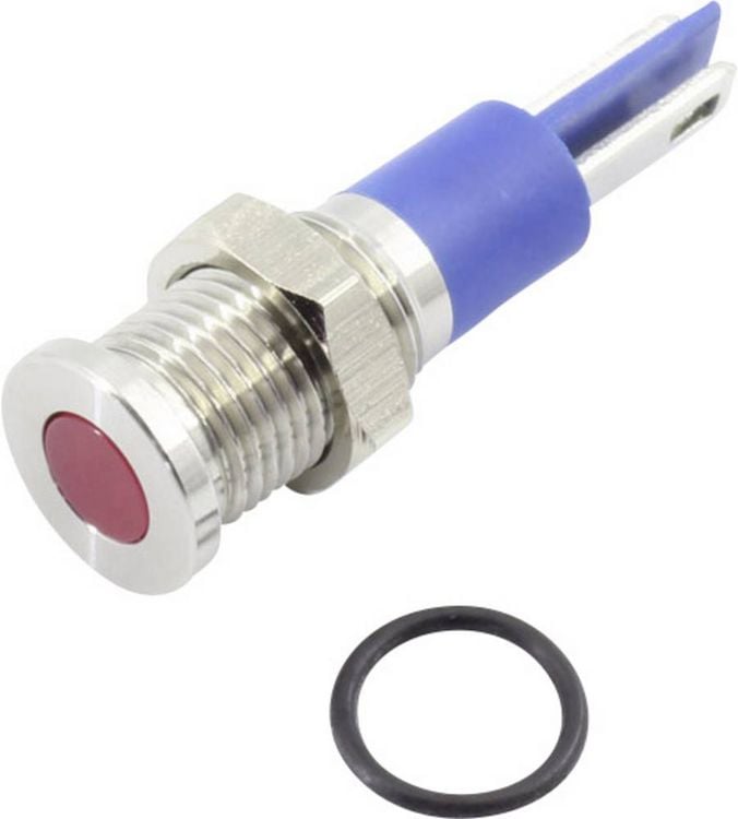 Produktbild: TRU COMPONENTS 1605965 LED-Signalleuchte Rot 12V DC/AC 70 mcd
