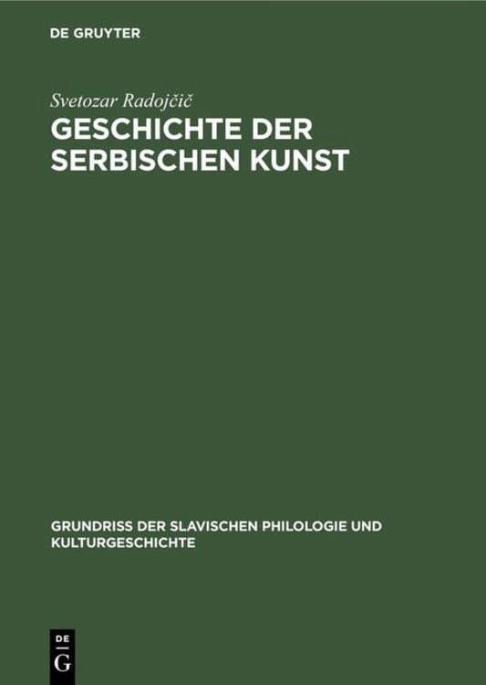 Produktbild: Geschichte der serbischen Kunst