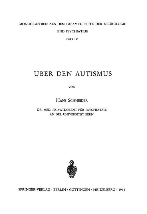 Produktbild: &Uuml;ber den Autismus