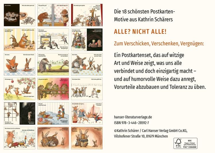 Produktbild: Alle? Nicht alle! Postkarten-Set