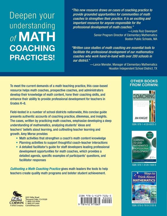 Produktbild: Cultivating a Math Coaching Practice