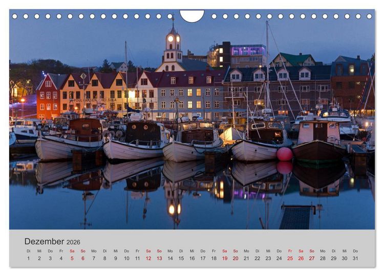 Produktbild: F&auml;r&ouml;er Inseln 2026 (Wandkalender 2026 DIN A4 quer), CALVENDO Monatskalender