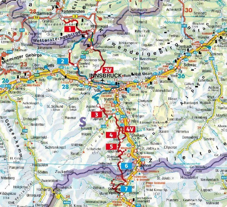 Produktbild: ROTHER Wanderf&uuml;hrer Alpen&uuml;berquerung Garmisch &ndash; Sterzing. 7 Etappen von Oberbayern nach S&uuml;dtirol &ndash; mit zwei Varianten