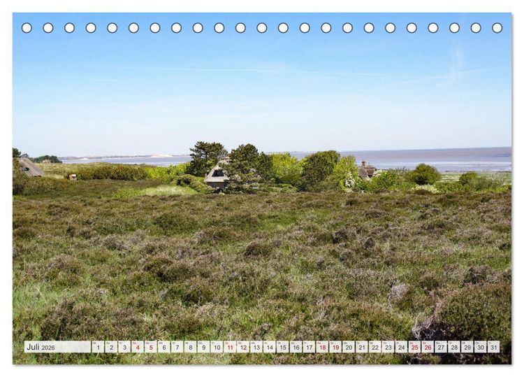 Produktbild: Vielf&auml;ltiges Sylt - Mehr als Strand (Tischkalender 2026 DIN A5 quer), CALVENDO Monatskalender