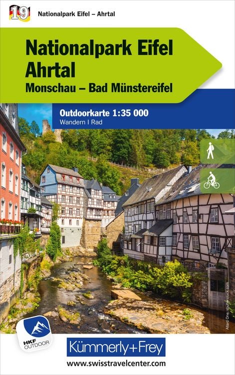 Produktbild: Nationalpark Eifel Ahrtal Monschau, Bad Münstereifel, Nr. 19 Outdoorkarte Deutschland 1:35 000