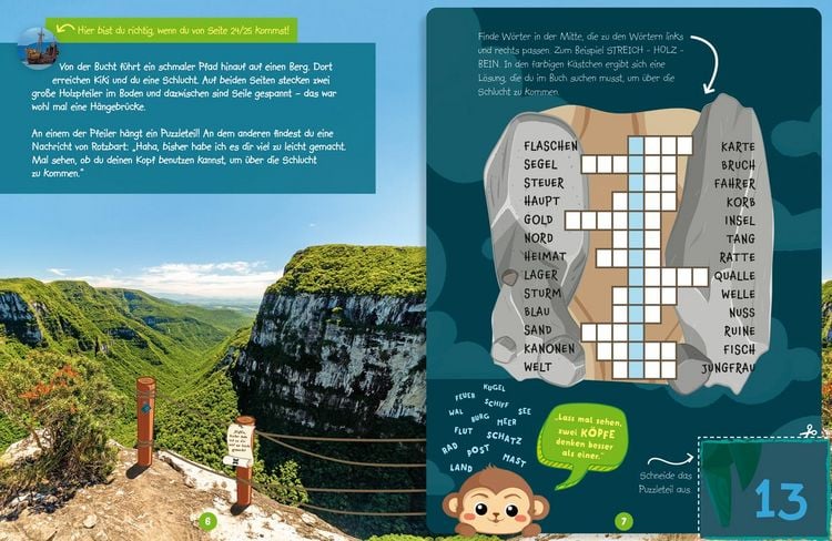 Produktbild: Abenteuer Escape. Ein R&auml;tselheft. Die Schatzinsel - Wer findet den Piratenschatz?