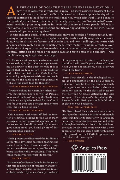 Produktbild: Reclaiming Our Roman Catholic Birthright