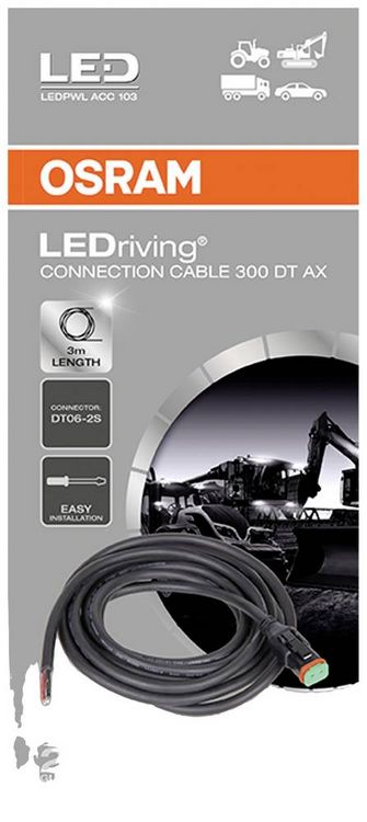 Produktbild: Osram Automotive Kabel LEDriving&reg; Connection Cable 300 DT AX LEDPWL ACC 103 (B x H x T) 30 x 0.5 x 3000 mm