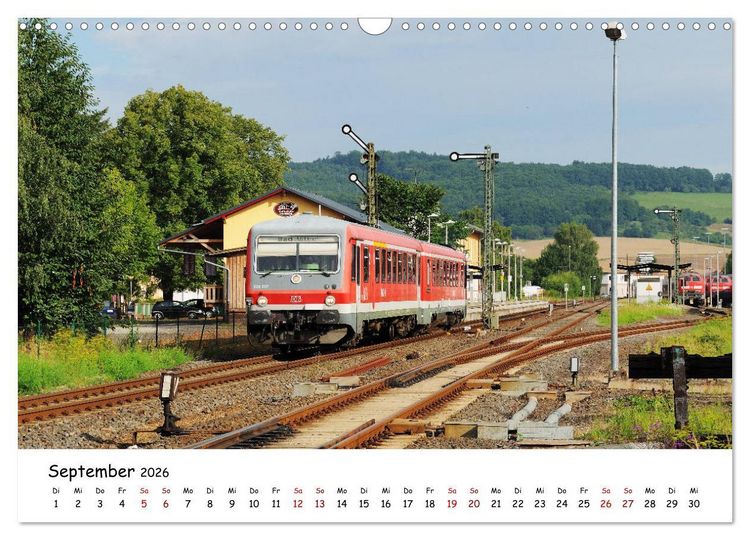 Produktbild: Hessische Nebenbahnen - Unterwegs in Nordhessen (Wandkalender 2026 DIN A3 quer), CALVENDO Monatskalender