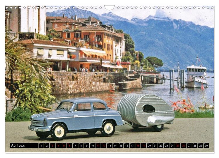 Produktbild: Miniaturwelten des Campings (Wandkalender 2026 DIN A3 quer), CALVENDO Monatskalender