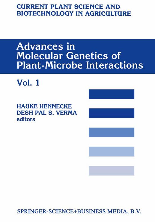 Produktbild: Advances in Molecular Genetics of Plant-Microbe Interactions, Vol.1