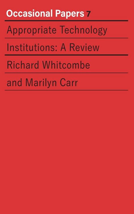 Produktbild: Appropriate Technology Institutions