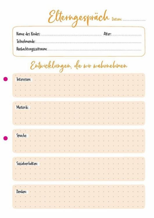 Produktbild: Elterngespr&auml;che in der Kita &ndash; einfach protokolliert