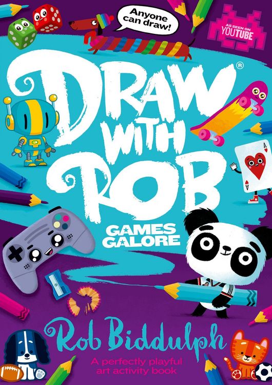 Produktbild: DRAW WITH ROB GAMES GALORE PB