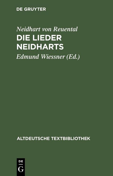 Produktbild: Die Lieder Neidharts