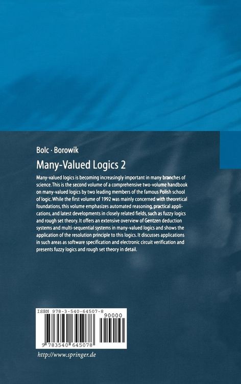 Produktbild: Many-Valued Logics 2