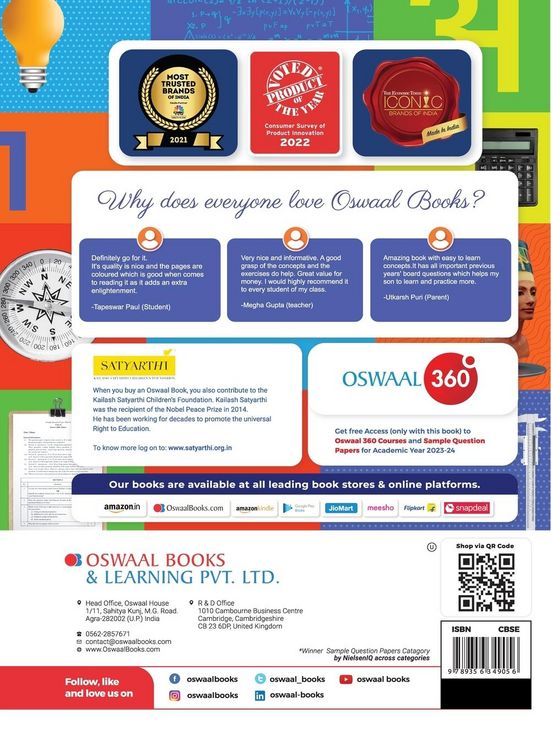 Produktbild: Oswaal CBSE Class 10 Computer Application Question Bank (2024 Exam)