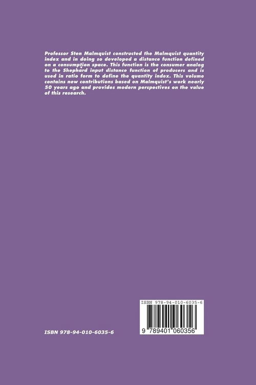 Produktbild: Index Numbers: Essays in Honour of Sten Malmquist