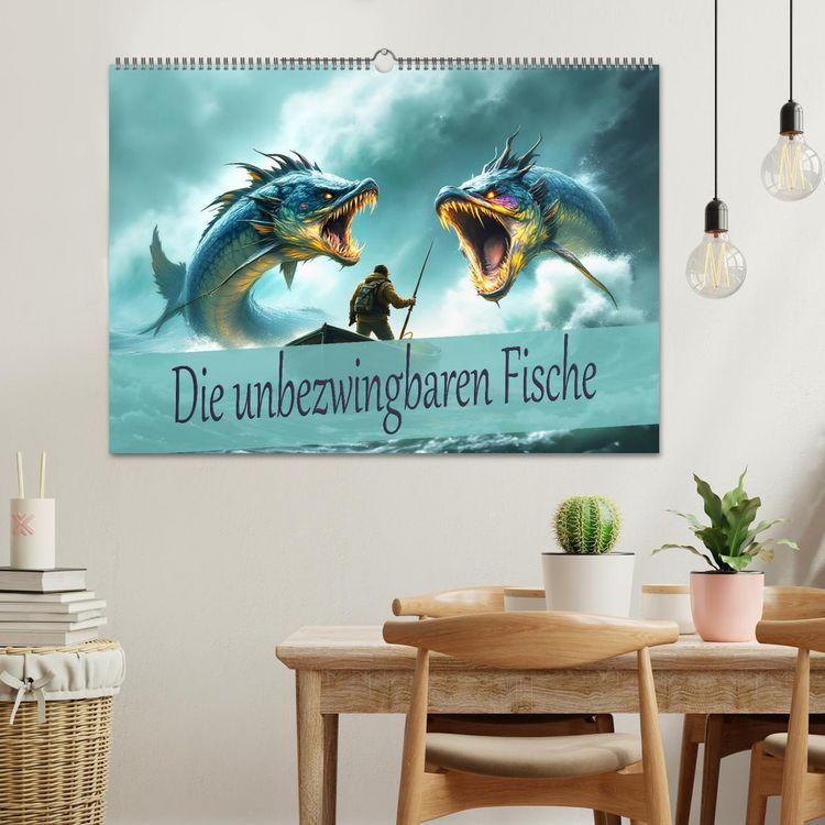 Produktbild: Die unbezwingbaren Fische (Wandkalender 2026 DIN A2 quer), CALVENDO Monatskalender