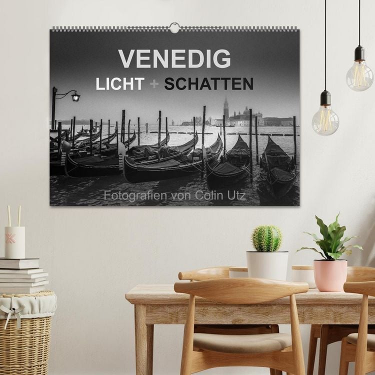 Produktbild: Venedig - Licht und Schatten (Wandkalender 2026 DIN A2 quer), CALVENDO Monatskalender