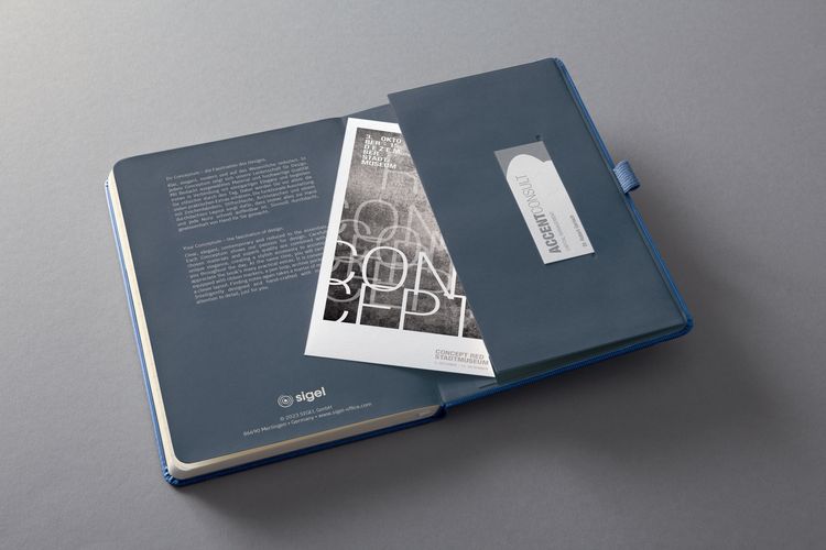 Produktbild: Notizb.Concep. HC A5 lin.blau