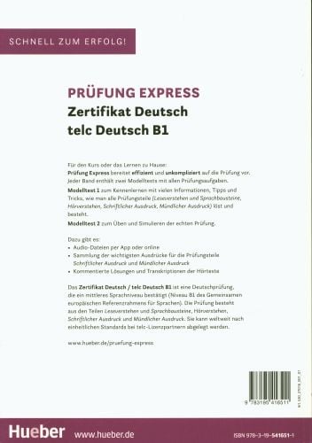 Produktbild: Pr&uuml;fung Express &ndash; Zertifikat Deutsch &ndash; telc Deutsch B1