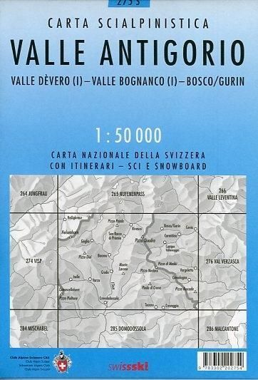Produktbild: Swisstopo 1 : 50 000 Valle Antigorio Ski