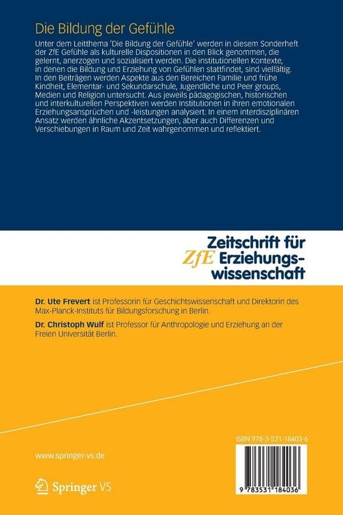 Produktbild: Die Bildung der Gef&uuml;hle