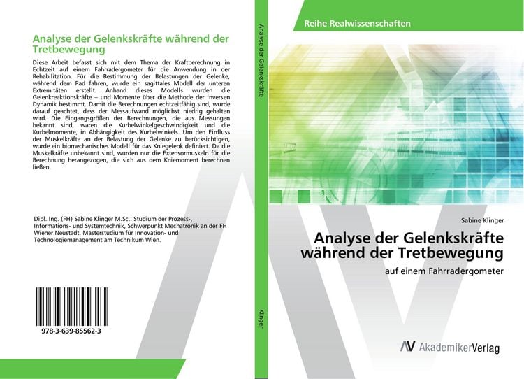 Produktbild: Analyse der Gelenkskr&auml;fte w&auml;hrend der Tretbewegung